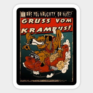 Gruss Vom Krampus Sticker